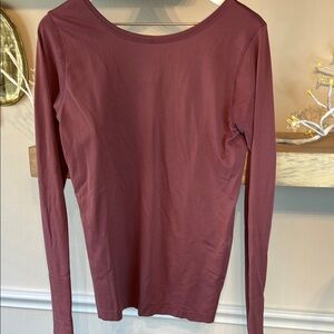 Women's Long Sleeve Top - Maroon